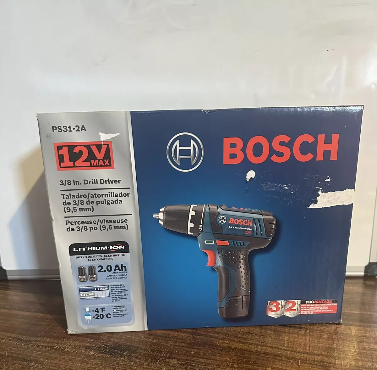 BOSCH PS31 2A 12V Max Two Speed 3 8in. Drill Driver Kit with 2