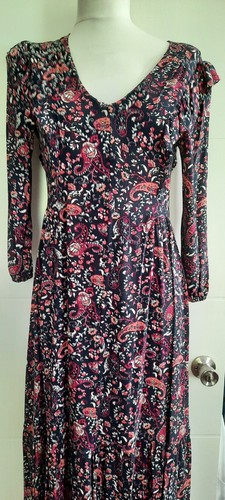Womens Casual Red Floral ex Roman Ladies Work Plus Size Dress 8 10 12 14 16-22 - Picture 24 of 24