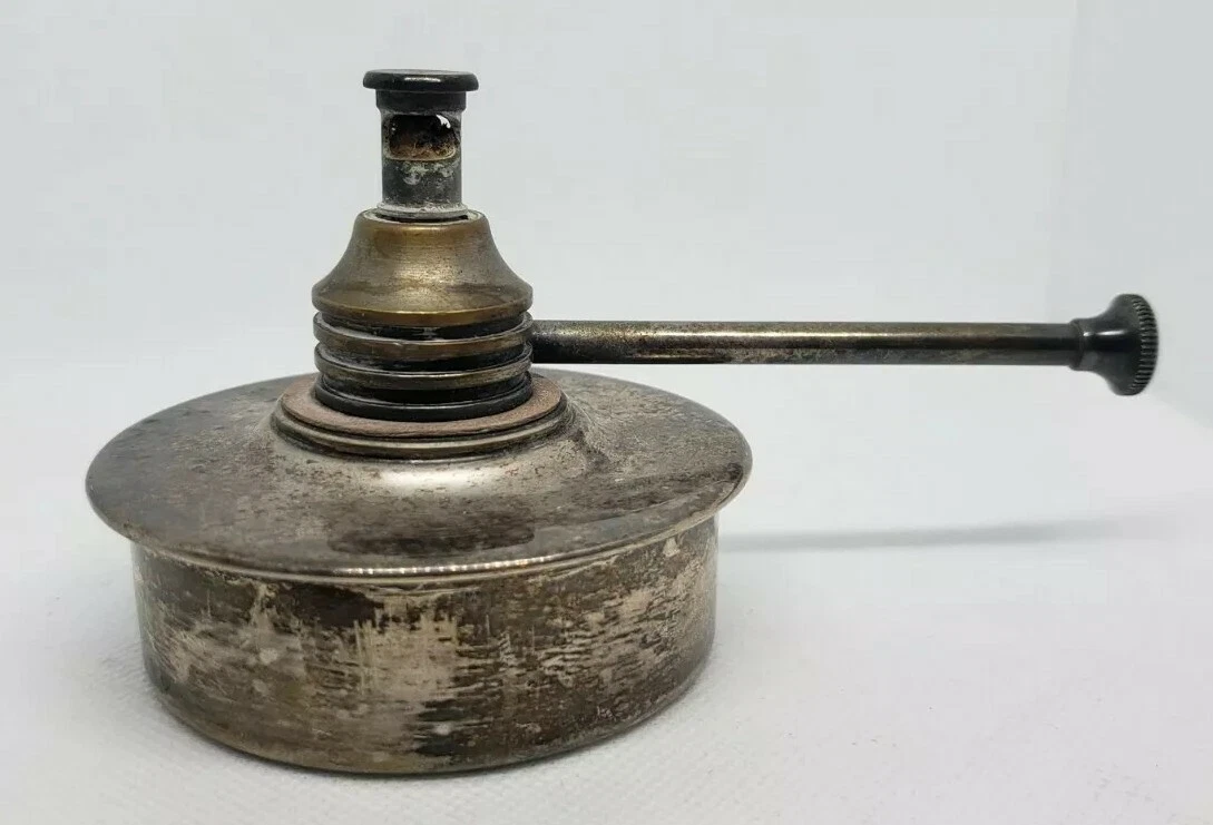 Antique silver 2024 oil lamp