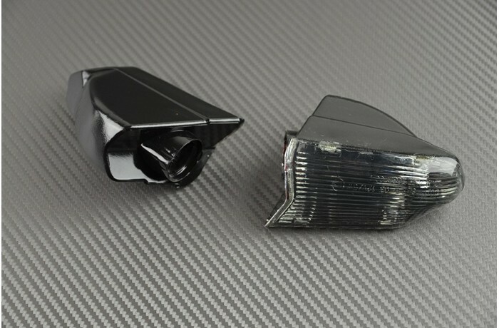 Clignotants arrière LED fumés premium pour moto Ducati SBK 999 H4 2005