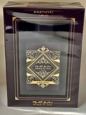 Lattafa Badee Al Oud Amethyst for Unisex Spray Eau de Parfum  3.4 oz/ 100 ml NIB