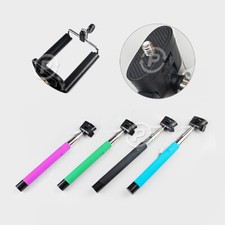 Selfie Stick Extendable Handheld Wired Selfies Monopod Battery Free Mount Holder