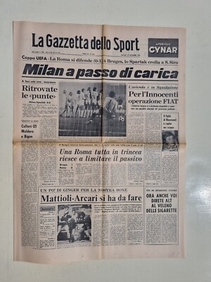 Gazzetta Dello Sport – 4 Novembre 1980 – Altobelli, Causio, Antognoni – Inter