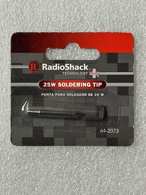 Radio Shack Replacement Tip For 25W Soldering Iron, 640-2073. Brand New!