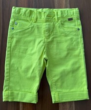 Boboli Spanish Designer Neon Yellow Shorts Sz 8 Kids New