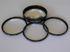 KOOD 52 MM NAH-UP-OBJEKTIV 4ER SET + GEHÄUSE +1 +2 +4 +10 DIOPTRIEN-NAHAUFNAHMEOBJEKTIVE