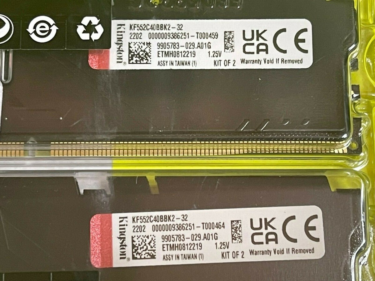 新品 Kingston FURY 32GB(2x16GB) DDR5 5200 Kingston FURY Beast 32GB (2x16GB) 5200MT/s DDR5 CL40 Kit of