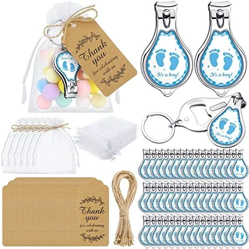 50 Set Baby Keychain with Nail Clipper and Bottle Opener Baby Shower Favors f...
Opens in a new wind