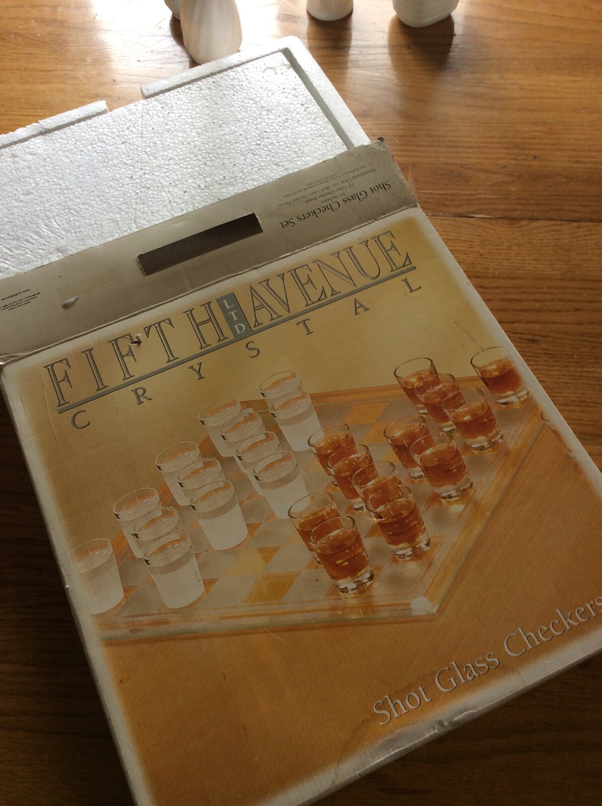 24 Set Of Checkers Bar Shot Glasses On Glass Board 689054296135 eBay