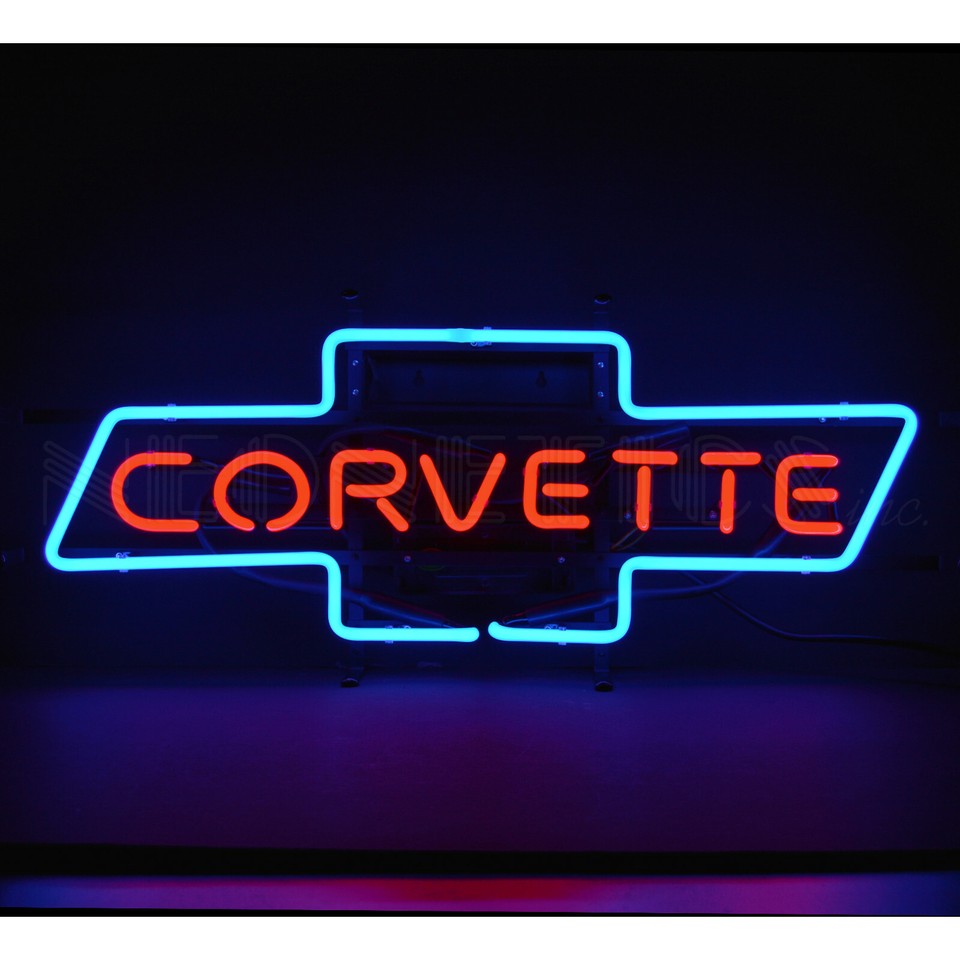 Lot of 5 NEONETICS Chevy Neon signs Chevrolet Corvette Sting Ray C1 C2 ...