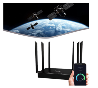 Ultra Link Free WiFi Router [Unlimited Satellite Internet] with 6 ...