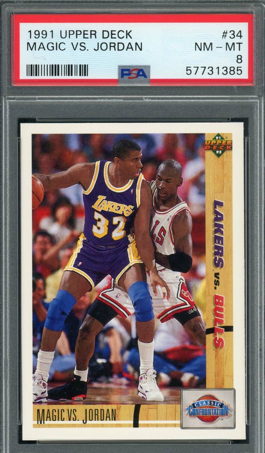 Magic vs Jordan 1991 Upper Deck Basketball Card #34 Graded PSA 8 | eBay