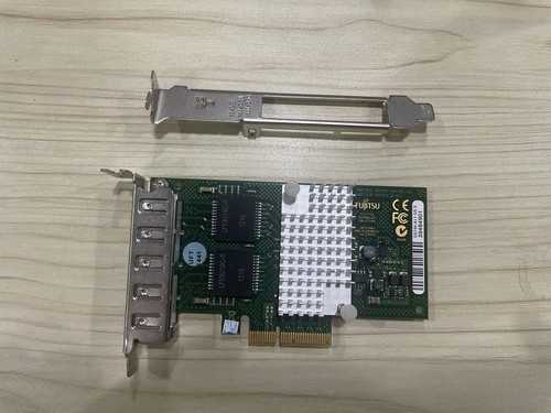 Fujitsu Quad-Port Gigabit Network Card PCI-E D2745-A11 S26361 - Picture 2 of 3
