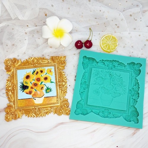 Relief Mould 3D Sculpted Decorations Mold, Resin Crafting Projects Frames Mold - Picture 4 of 8