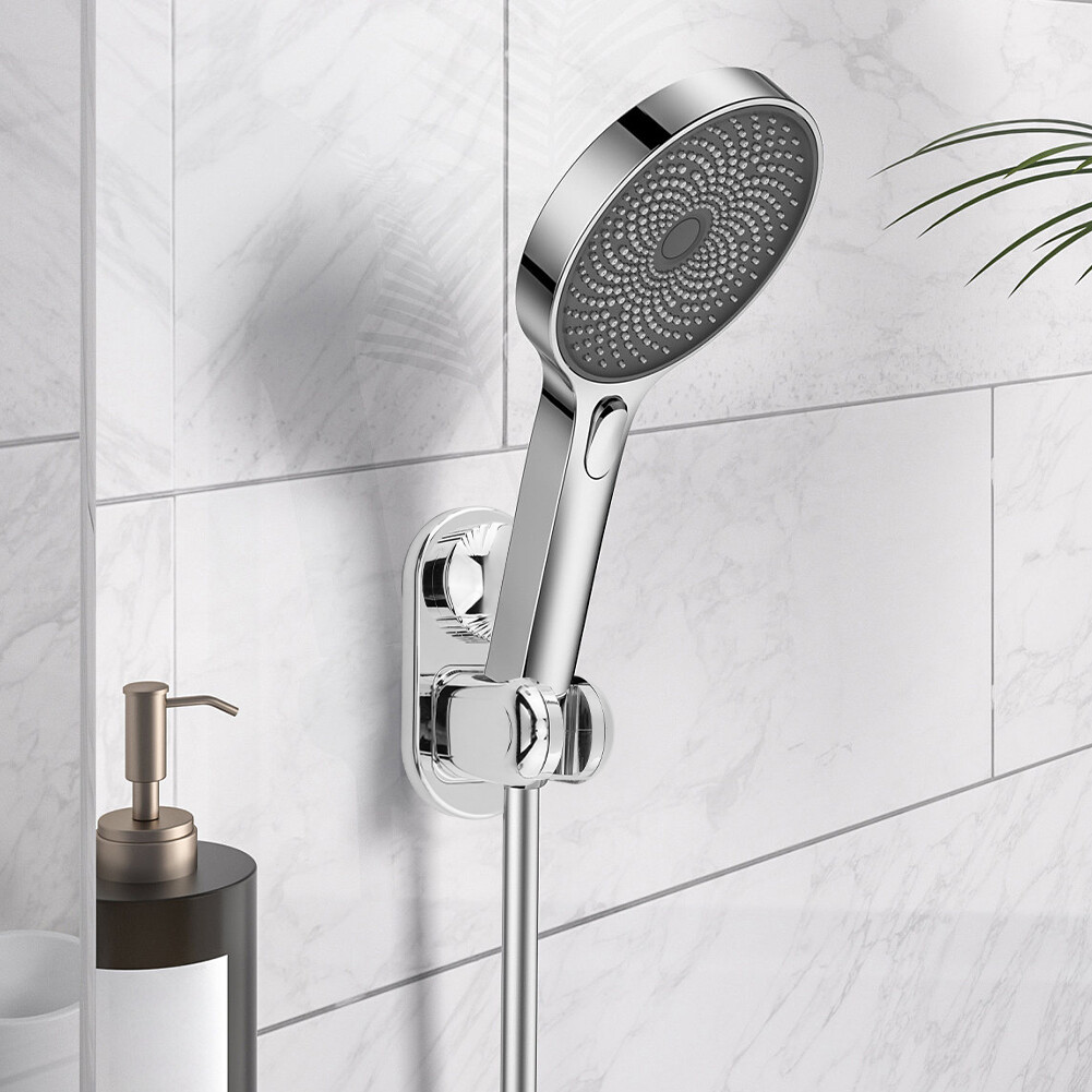 360 Degree Rotation Durable Shower Head Holder Handheld With Metal Clip