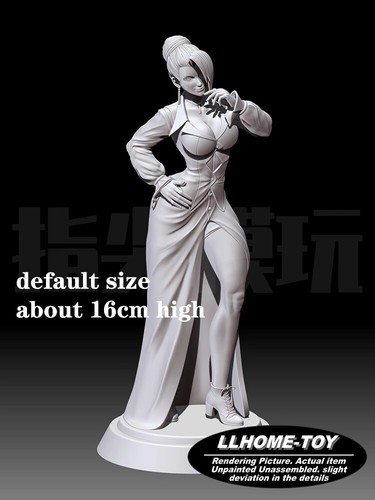 Game Mature Hot girl Elegance pose Resin 3D Print GK Kit Figure DIY Model