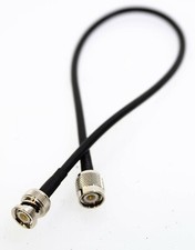 TNC Male to BNC Male RG58/U Coax 16" Pigtail Cable