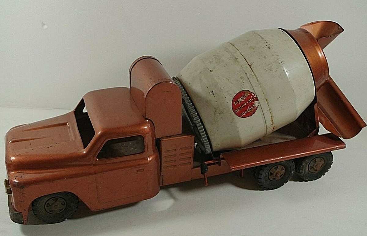 STRUCTO 1950's TOYS READY MIX CONCRETE TRUCK PRESSED STEEL