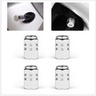 4 Bouchons de Valves Hexagonal en Aluminium couleur Argent – M8.