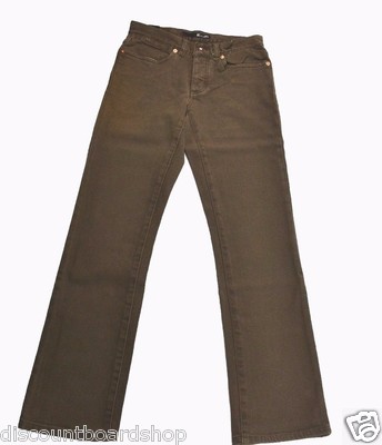 Kr3w K SLIMS Brown Faded Denim Straight 