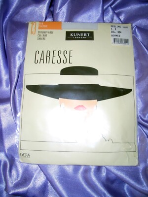 KUNERT Caresse Feeling 13 den Feinstrumpfhose Gr. 42-44 bianco / weiß OVP