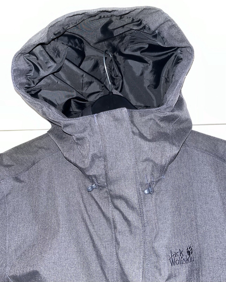 Jack Wolfskin in Microguard Texapore Jacket, Charcoal, Women's