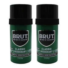Brut Signature Scent Deodorant Stick – Classic Masculine Freshness (2 Pack)
