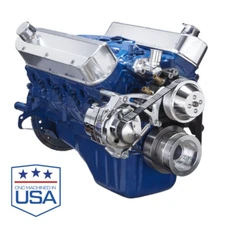 Small Block Ford Alternator Bracket 289 302 V-Belt Kit Mid Mount SBF Serpentine