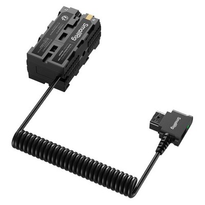 D-tap to Dual-Sided NP-F Dummy Battery, with USB-C, DC Port, LED Display, for...