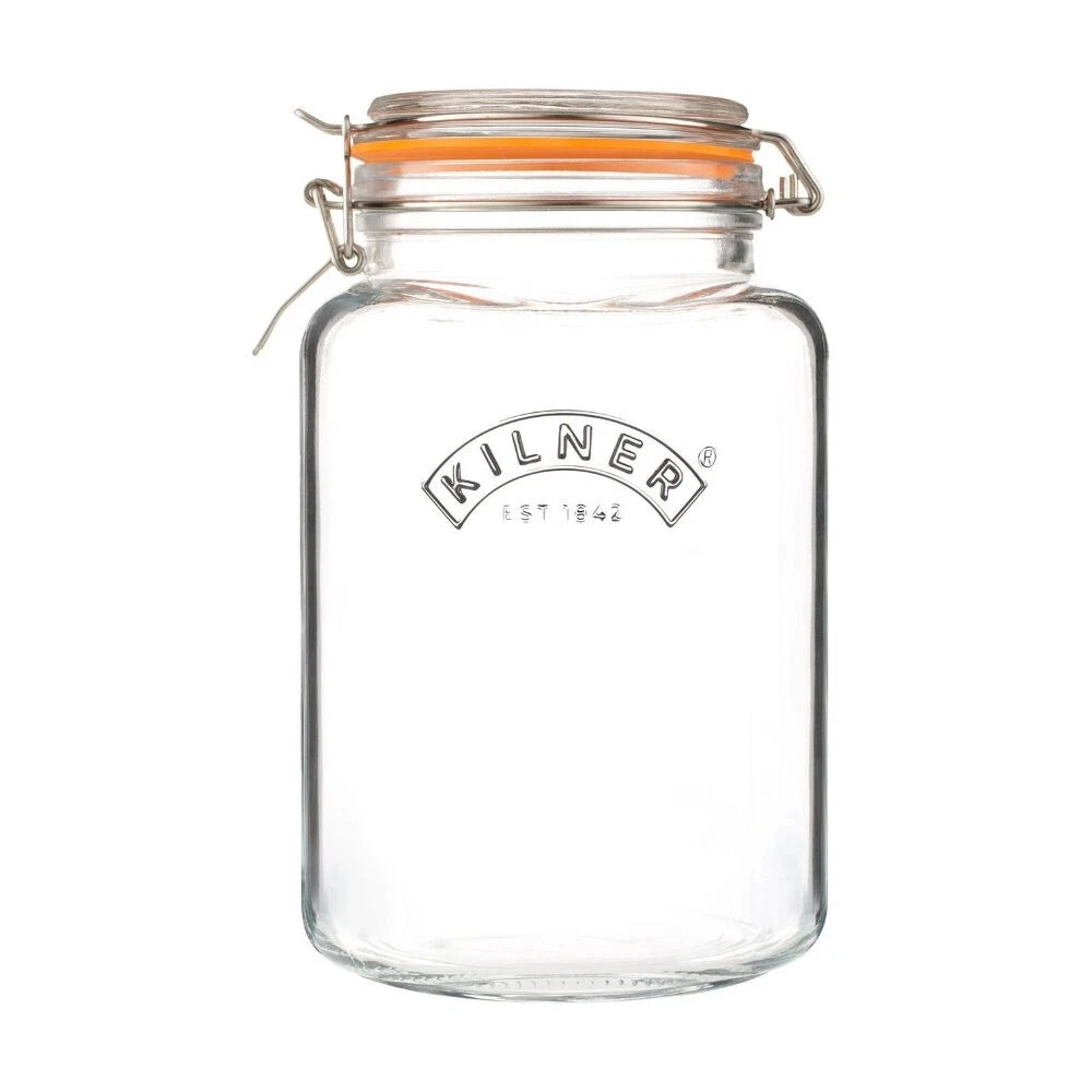 Kilner Square Clip Top 3 Litre Glass Jar