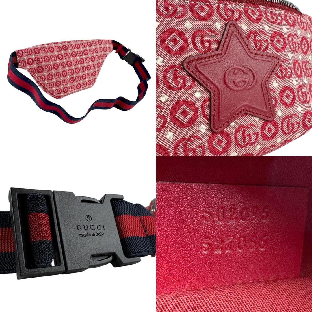 Gucci Kids Waist Bag Canvas Red/Navy Kids 502095 Used Free Shipping thumbnail 10