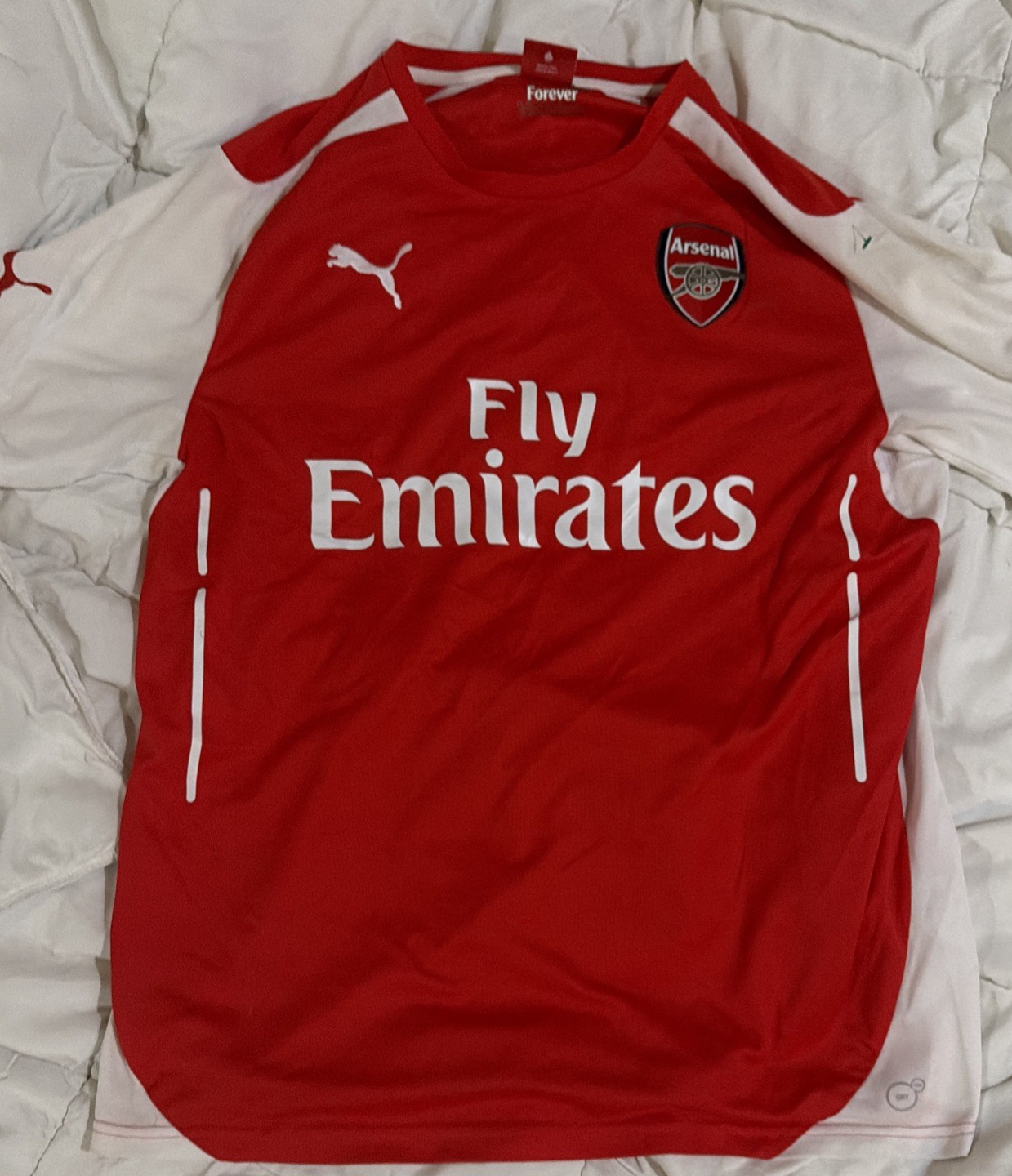 Fly Emirates Puma Arsenal Soccer Jersey (Men’s L)
