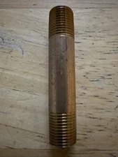 BRASS NIPPLE 1/8" X  2" LENGTH, MALE NPT MNPT FUEL/AIR/WOG