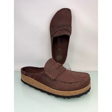 Birkenstock Naples Clogs Mens 41 Habana Oiled Leather Loafer Slip On NWOB
