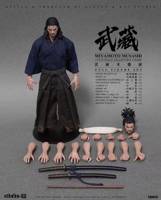 1/12 Eleven Kai Studio Miyamoto Musashi Vagabond Samurai Full Figure Set EXK015