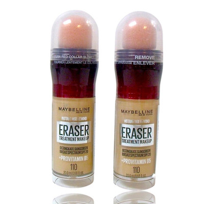 2-Pack Maybelline 110 Fair Med. Age Rewind Eraser Dark Circles Concealer 0.68 oz