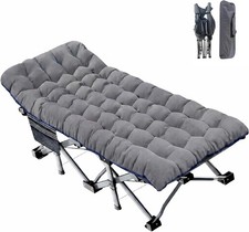 Oversized Folding Camping Cot 78x32 900lbs Mattress