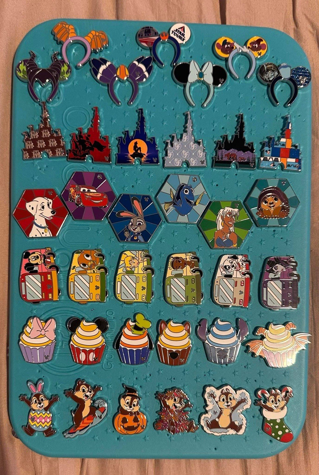 2026 WDW Hidden Mickey Complete Set of 37 Including Chaser And Super Chaser Pin
