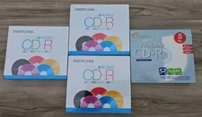 3-New Memorex Cool Colors 1-White 5 Pack CD-R 20 Total Discs 52X 700MB 80 min