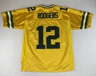 Green Bay Packers Aaron Rodgers #12 Reebok Gold Football Jersey Sz 50 NFL
