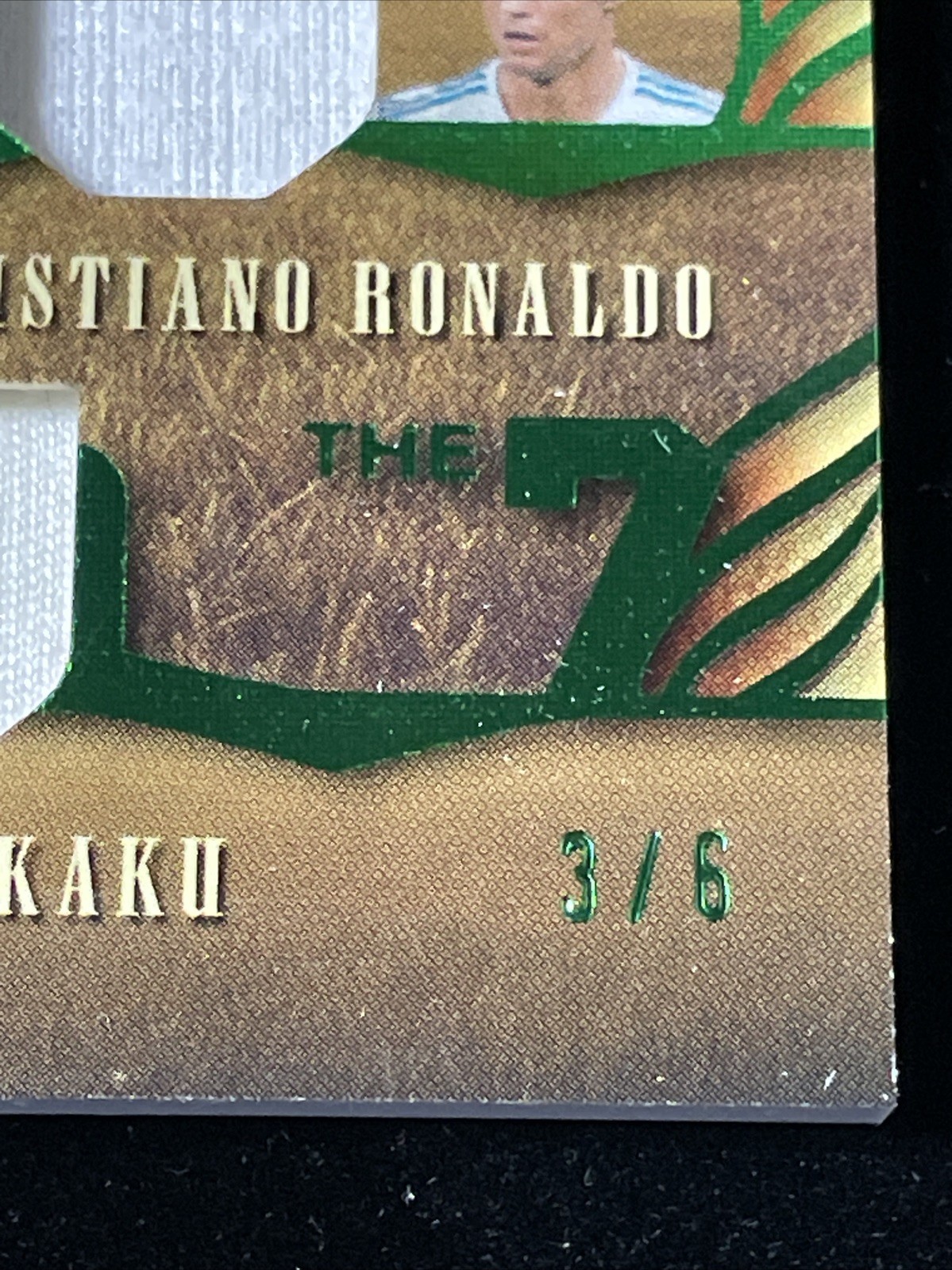 2026 Leaf Glory Of Game The 7 Messi, Ronaldo, Haaland,MBappe,Lewandowski #3/6 view 5