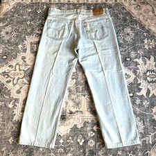 VTG 70s Levis 501 Jeans Men Fits 36x29 Blue B-Fly Straight Denim Pant USA Made