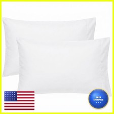 EXQ Home Toddler Pillowcases 13x18 Set of 2 White