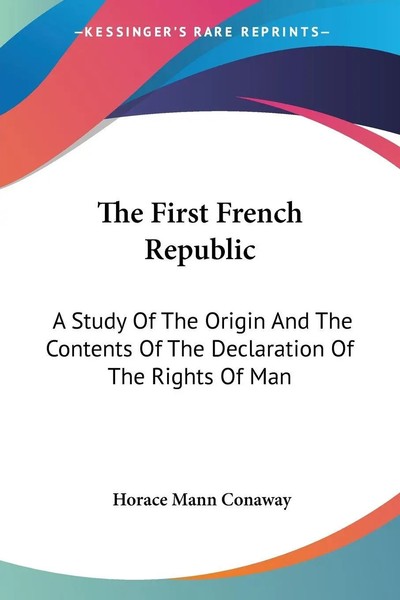 The First French Republic Horace Mann Conaway Taschenbuch Englisch 2007-image