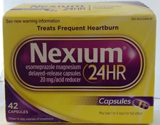 Nexium 24HR Treats Frequent Heartburn Relief  42 Caps  Exp 05/26