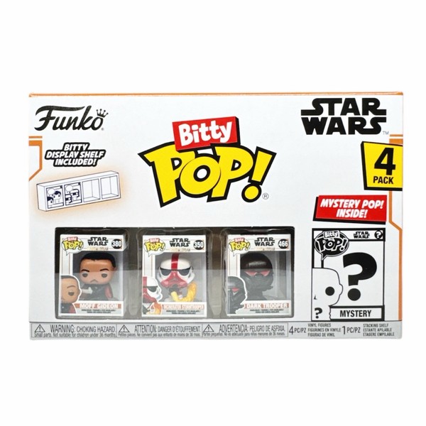 Star Wars Bitty Pop! Vinyl Figuren 4Er-Pack Set Moff Gideon, Stormtrooper, Dark-image