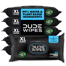 Unscented Adult Flushable Wet Wipes, Sensitive Skin, 288 Count