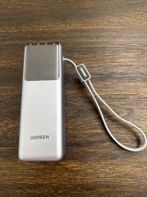 UGREEN Nexode Pro 25000mAh 200W Power Bank W/ 2 Built In Cables PB728 PREOWNED