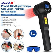 8W Laser Treatment Physical Therapy for Deep Muscle and Joint Pain 650nm 808nm