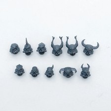 Warhammer 40K Chaos Space Marines Heads x 11 Bits Bitz